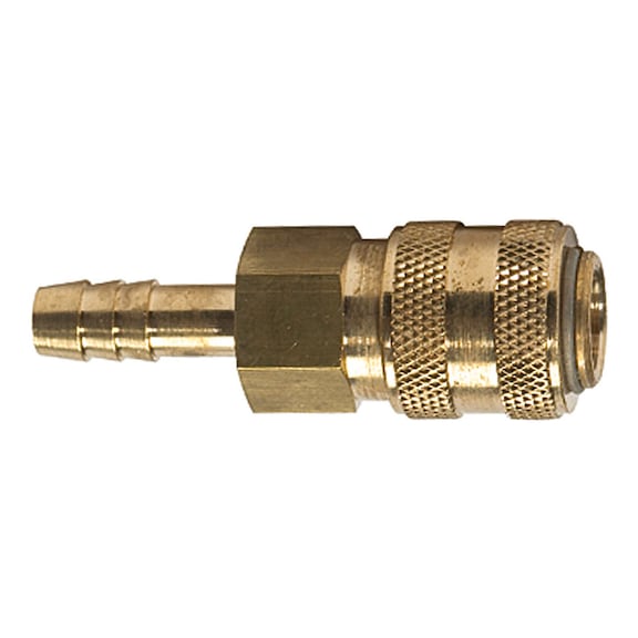 Quick-release coupling Nominal diameter 5 connect line Bright brass 115638 - Quick-release coupling (hose)
