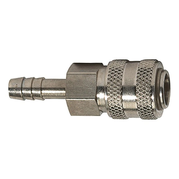 Quick-release coupling nominal diameter 5 connect line nickel-plated brass 115639 - Quick-release coupling (hose)