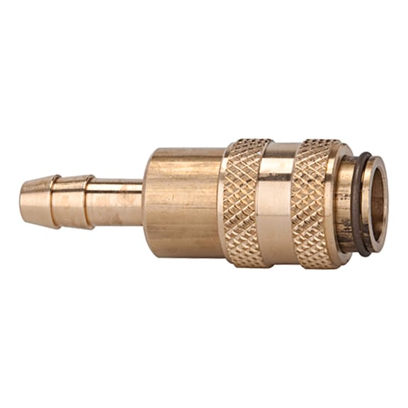 Quick-release coupling Nominal diameter 5 Bright brass 107135 - Quick-release coupling (hose)