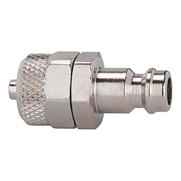 Nippel für Kupplungen Nennweite 5 Messing vernickelt 107181 - Schlaucharmatur mit Verschraubung