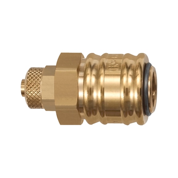 Quick-release coupling Nominal diameter 7.2 Bright brass 107221 - Quick-release coupling (hose)