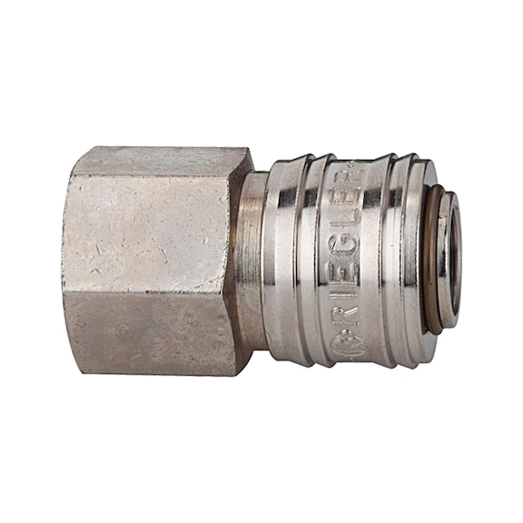Quick-release coupling Nominal diameter 7.2 connect line Nickel-plated brass 115619 - Quick-release coupling (hose)