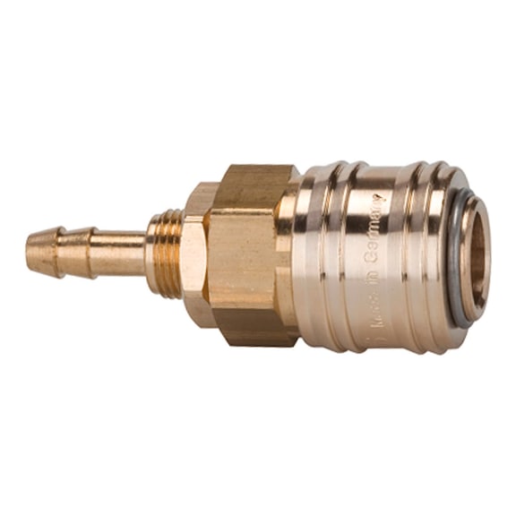 Quick-release coupling Nominal diameter 7.2 Bright brass 107230 - Quick-release coupling (hose)