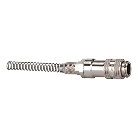 Quick-release coupling Nominal diameter 5 Nickel-plated brass Rotatable 107174 - Quick-release coupling (hose)