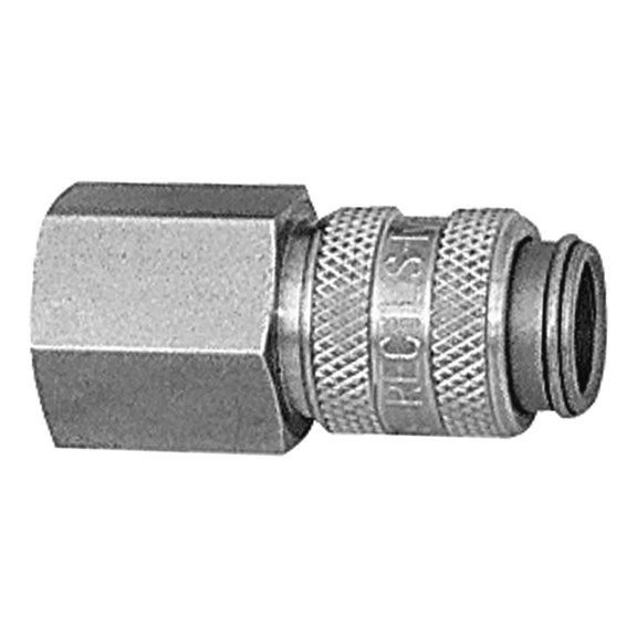 Schnellverschlusskupplung Nennweite 5 Edelstahl 1.4305 107195 - Schnellverschlusskupplung (Schlauch)