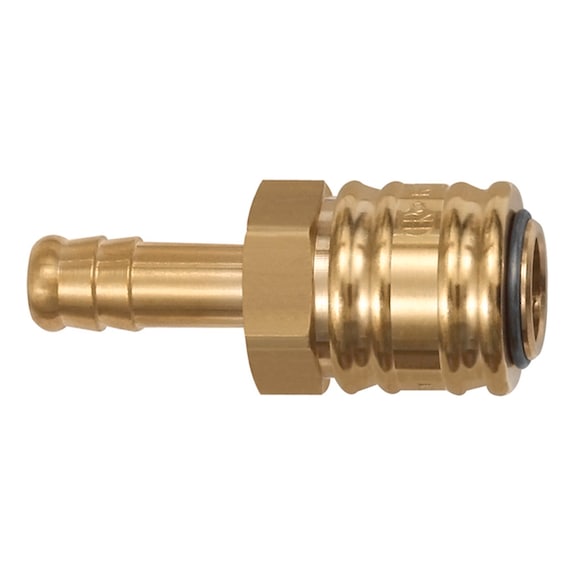 Quick-release coupling Nominal diameter 7.2 Bare brass 107215 - Quick-release coupling (hose)