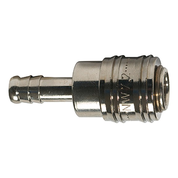 Schnellverschlusskupplung Nennweite 7,2 connect line Messing vernickelt 115649 - Schnellverschlusskupplung (Schlauch)