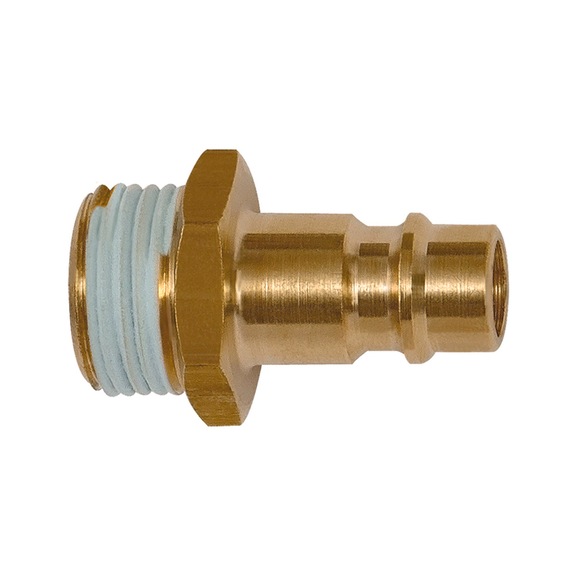 Nipples for couplings Nominal width 7.2-7.8 Bright brass 117890 - Hose fitting (screwed joint )