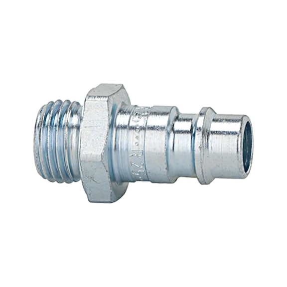 Nippel für Kupplungen Nennweite 7,2-7,8 Stahl gehärtet/verzinkt 107546 - Schlaucharmatur mit Verschraubung