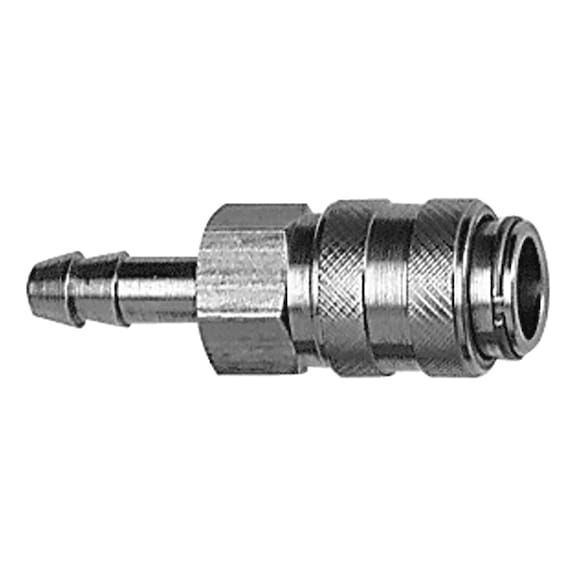 Quick-release coupling Nominal diameter 5 Stainless steel 1.4305 107198 - Quick-release coupling (hose)