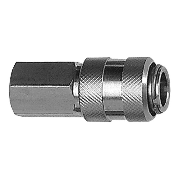 Schnellverschlusskupplung Nennweite 7,8 Edelstahl 1.4305 107422 - Schnellverschlusskupplung (Schlauch)