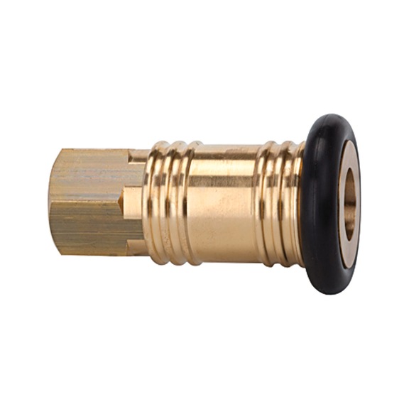 Quick-release coupling Nominal width 12 Garage coupling Bright brass 107480 - Quick-release coupling (hose)