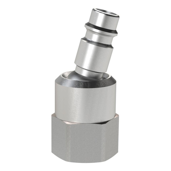 Nippel für Kupplungen Nennweite 7,2-7,8 Messing vernickelt drehbar 107320 - Schlaucharmatur mit Verschraubung