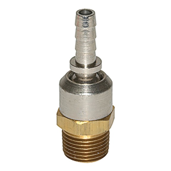 Hose nozzle nickel-plated steel rotatable 107328 - Hose nozzle (threaded joint)