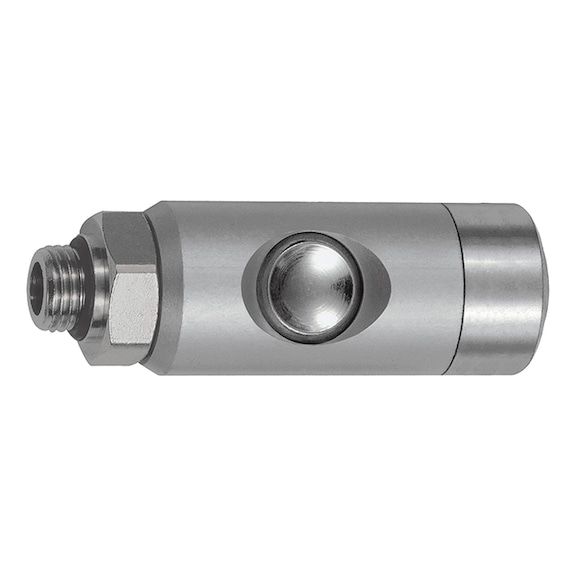 Druckknopf-Sicherheitskupplung Nennweite 5,5 ARO210 drehbar Aluminium 134054 - Kupplung (Pneumatik)