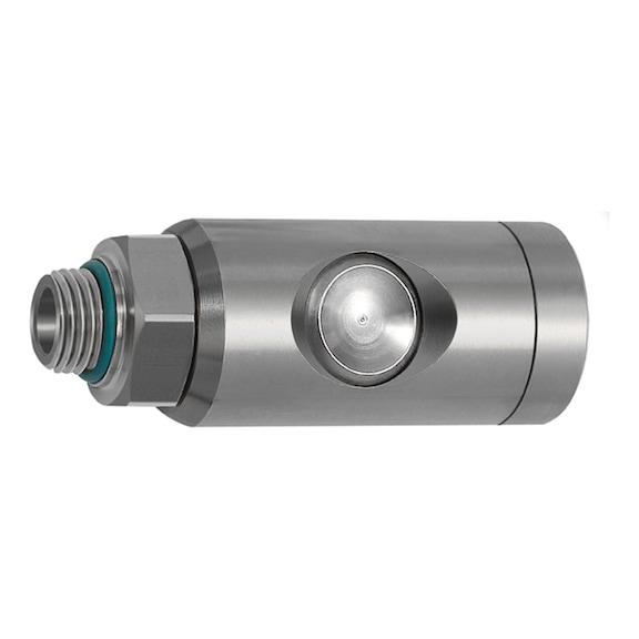 Druckknopf-Sicherheitskupplung Nennweite 7,4 drehbar Edelstahl 1.4404 107581 - Kupplung (Pneumatik)