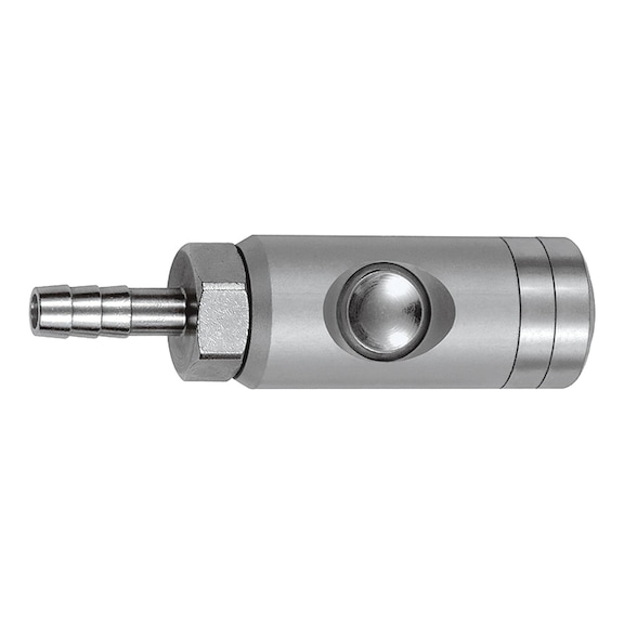 Push-button safety coupling Nominal width 5.5 ARO210 rotatable Aluminium 134061 - Multi connectors (pneumatics)