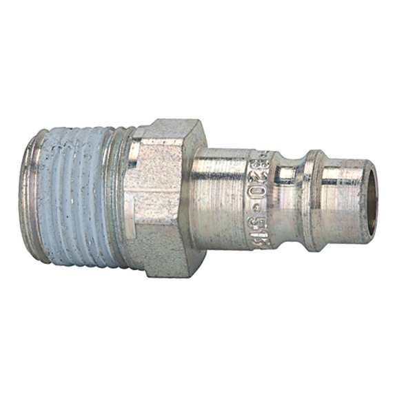 Nippel für Kupplungen Nennweite 7,2-7,8 Stahl gehärtet/verzinkt 107378 - Schlaucharmatur mit Verschraubung