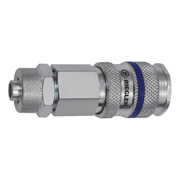 Schnellverschlusskupplung Nennweite 7,8 Stahl verzinkt 141523 - Schnellverschlusskupplung (Schlauch)