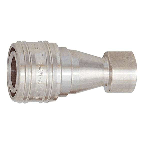 Hydraulikkupplung beidseitig absperrend Edelstahl 1.4305 107706 - Schlauchkupplung (Hydraulik)