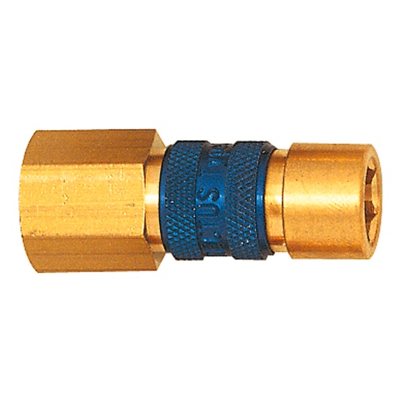 Distinctive quick-release coupling Nominal width 5 Bright brass 107631 - Multi connectors (pneumatics)