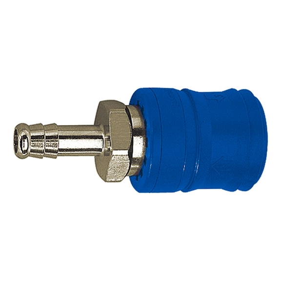 Safety coupling Nominal diameter 7.4 Type KE Nickel-plated brass 107563 - Multi connectors (pneumatics)