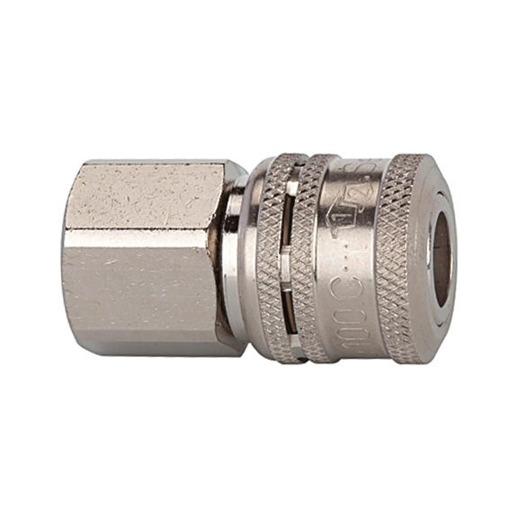 Safety coupling Nominal diameter 7.8 Type SEK Nickel-plated brass 107533 - Multi connectors (pneumatics)