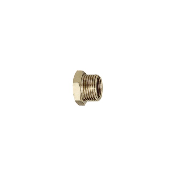 Short reducing nipple nickel-plated brass 100844 - Collet screw (pneumatics)