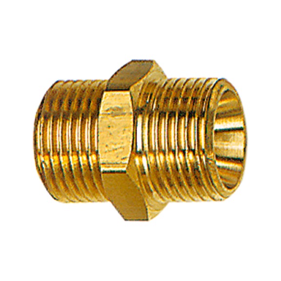 Double thread nipple cylindrical 108017 - Double threaded nipple (pneumatics)