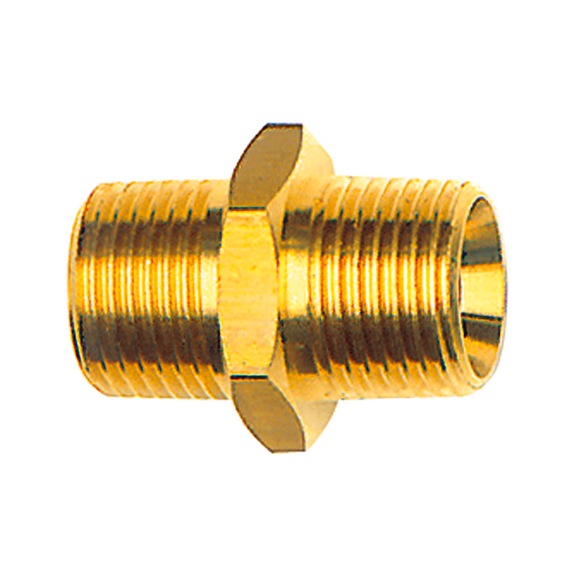 Double thread nipple conical 111186 - Double threaded nipple (pneumatics)
