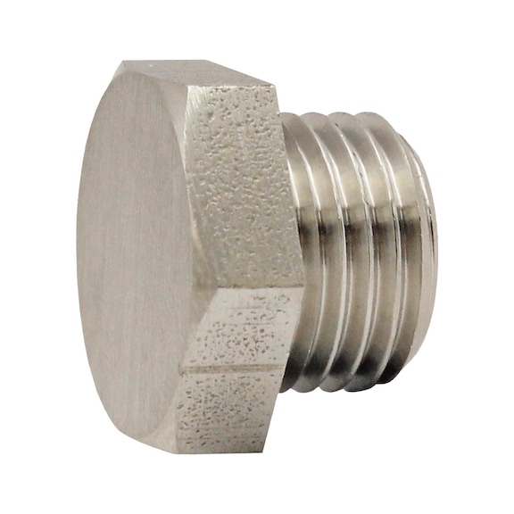 Closing screw value line nickel-plated brass 115676 - Screw plug (pneumatics)
