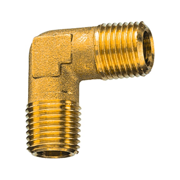 Elbow fitting external/external bright brass 112699 - Angle piece (pneumatics)