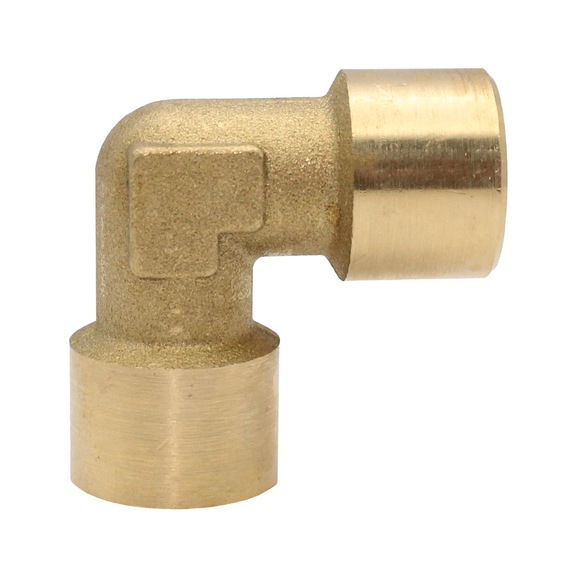 Angle piece internal/internal polished brass 112707 - Angle piece (pneumatics)