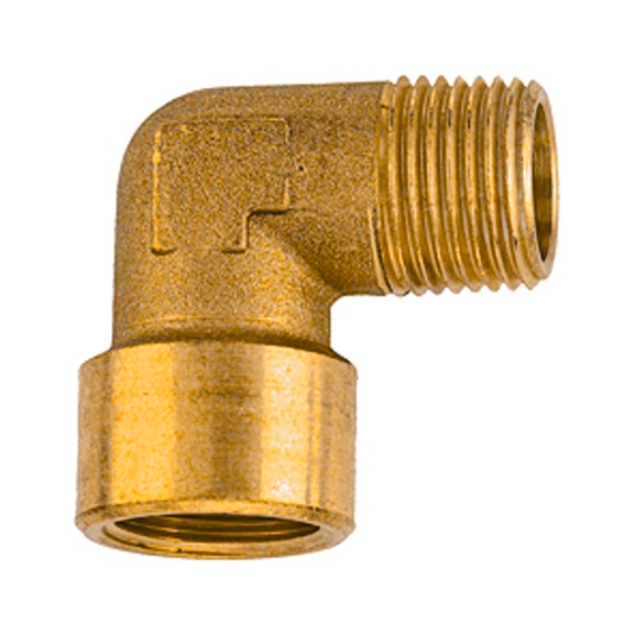 Winkelstück innen/außen Messing blank 112711 - Winkelstück (Pneumatik)