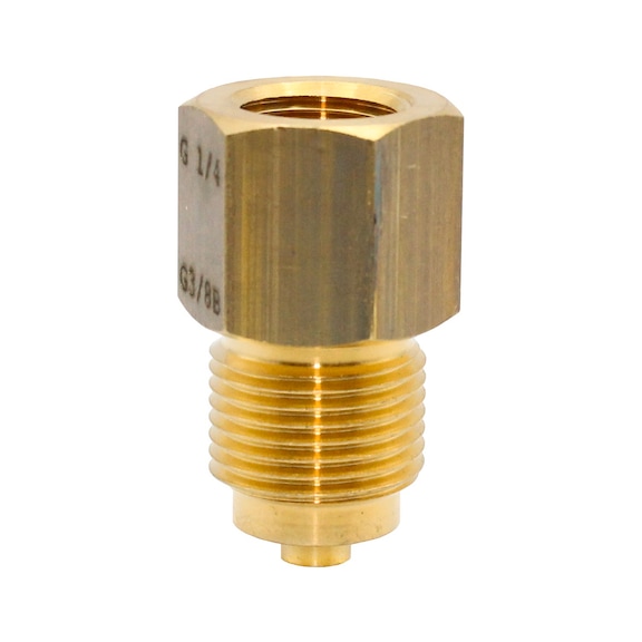 Brass pressure gauge connection nipple 102631 - Measuring instrument, pressure (parts)