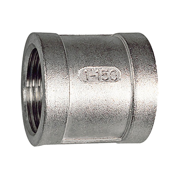 Muffe rund Edelstahl 1.4408 111906 - Muffe (Installation)