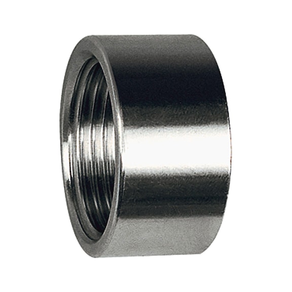 Socket round short stainless steel 14408 111910 - Collar (installation)