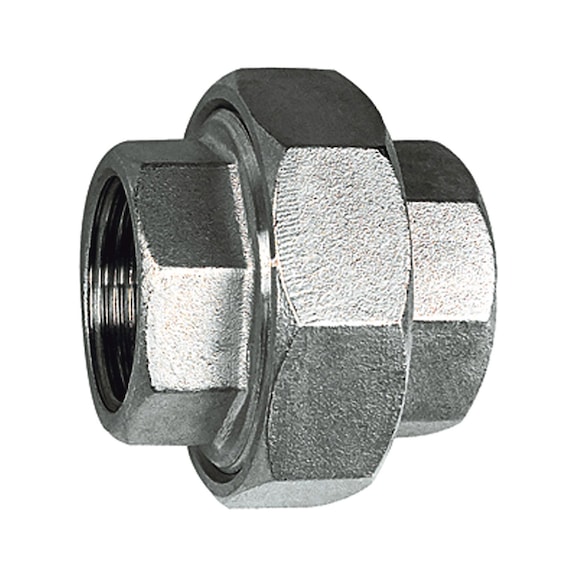 Lösbarer Doppelgewindenippel Edelstahl 1.4408 111930 - Nippel (Fitting, Installation)