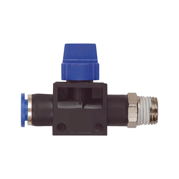 3/2-way valve Blue series Plug connection Plastic Nickel-plated brass 110144 - Directional control valve (pneumatics, unspecified)