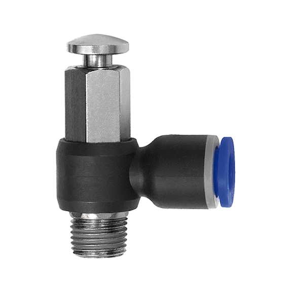 Manuell betätigtes Entlüftungsventil Blaue Serie 135987 - Steckverbindung Teile (Pneumatik)