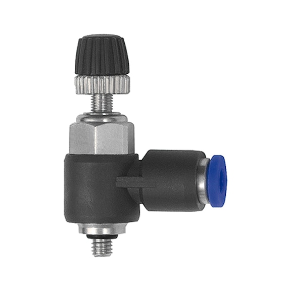 Throttle check valve Blue Series mini Supply air throttling 135549 - Speed controller with check valve (pneumatics)