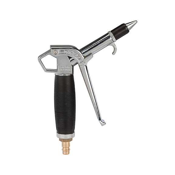 High performance blow gun Typhoon with standard nozzle aluminium 114429 - Compressed air blasting gun