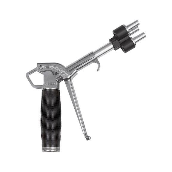 High-performance blowgun Typhoon with Multijet nozzle aluminium 135937 - Compressed air blasting gun