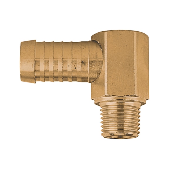 Angle threaded nozzle 90 degrees brass 2.0401 108003 - Hose nozzle (threaded joint)