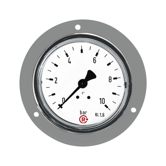 Standard pressure gauge with chrome-plated front ring 101868 - Pressure gauge