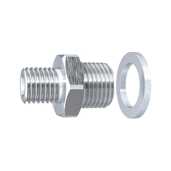 Connection nipple for round flat suction cup 108466 - Vacuum pad (pneumatics)