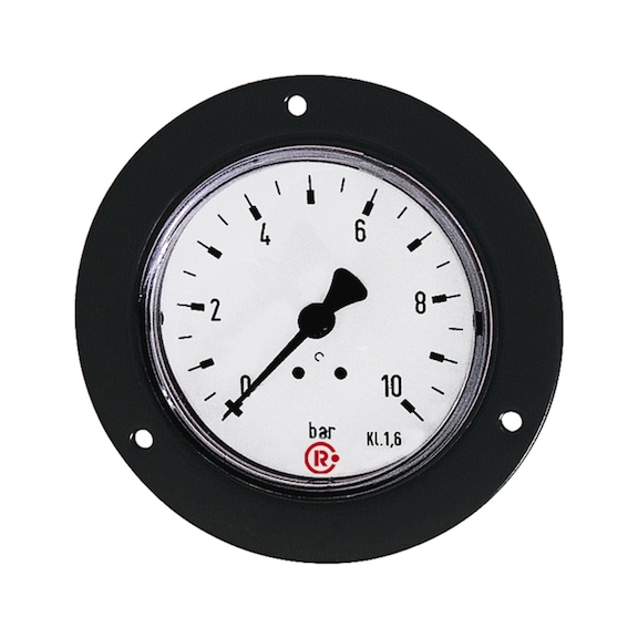 Standard pressure gauge with black front ring 101904 - Pressure gauge