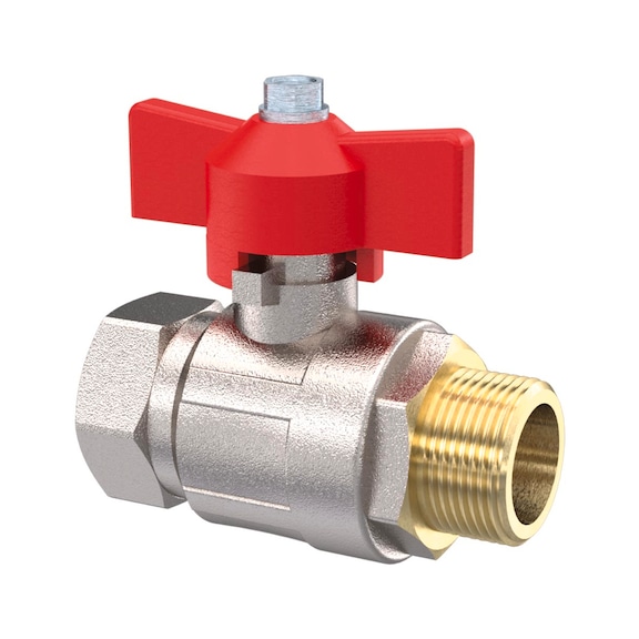 Kugelhahn mit Flügelgriff Standardausführung 103120 - Kugelhahn (Pneumatik)