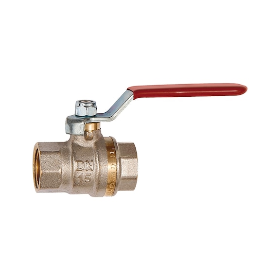 Ball valve standard version red steel lever 103172 - Ball valve (pneumatics)
