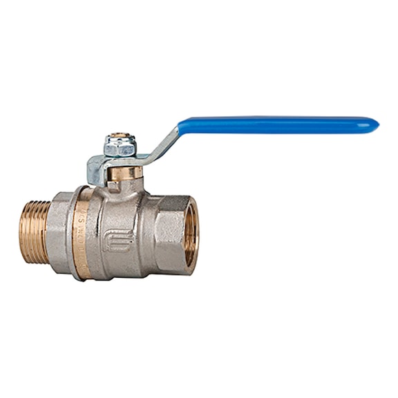 Ball valve, standard version, blue steel lever 103214 - Ball valve (pneumatics)